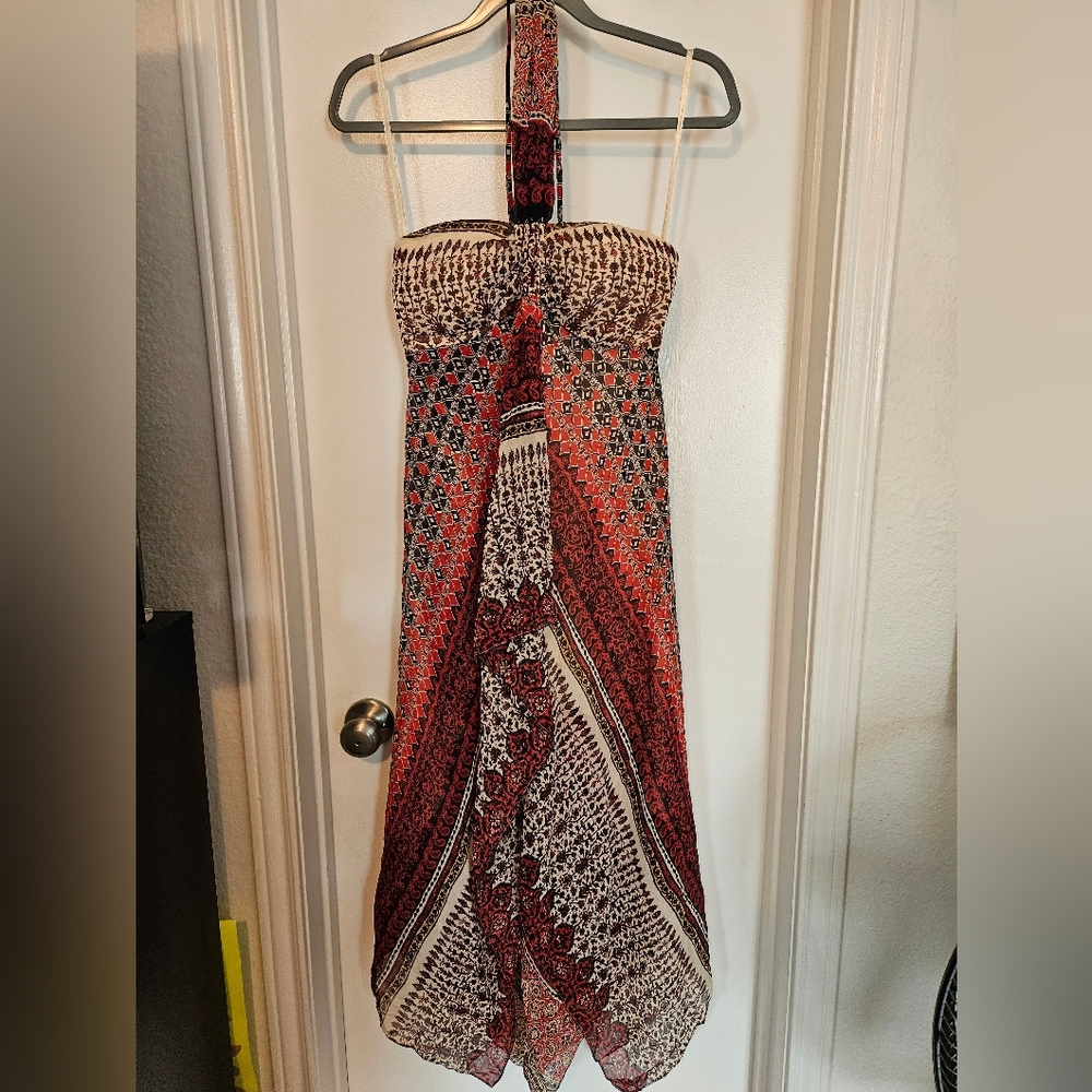 Bohemian style halter dress